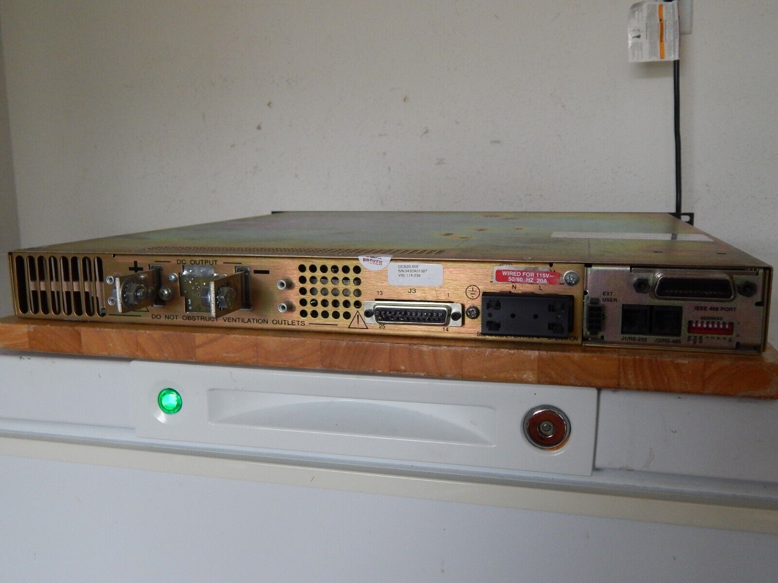SORENSEN DCS20-50E M9A (GPIB) DC Power Supply SORENSEN DCS20-50E M9A (GPIB) DC Power Supply